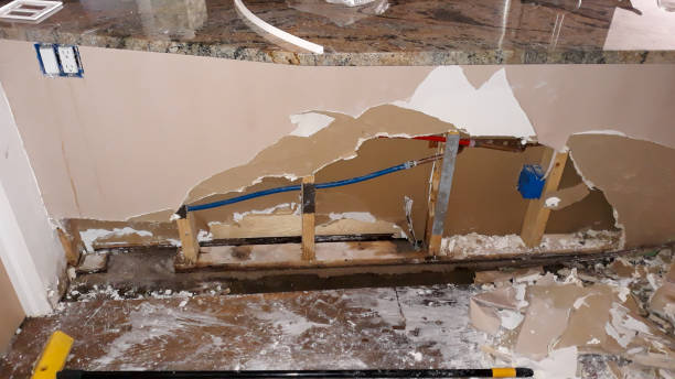 Water damage restoration process in Haslett, MI